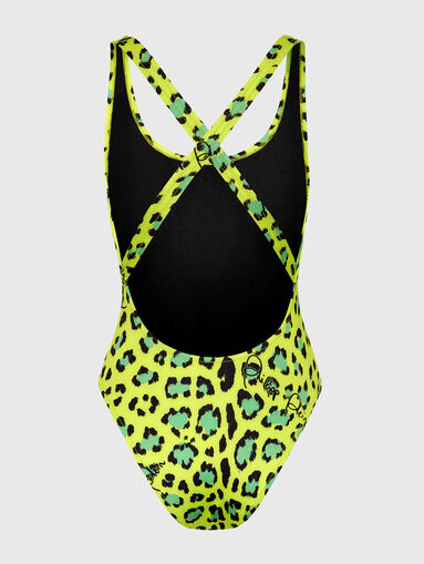 One piece swimsuit with cut out back - 5