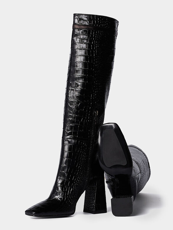 METRO Leather boots with lacquered effect - 2