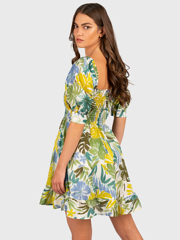 Cotton dress with floral print - 2