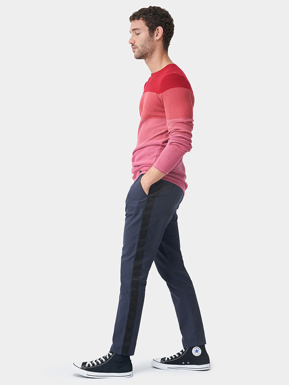 Sweater with bar stripe effect - 2