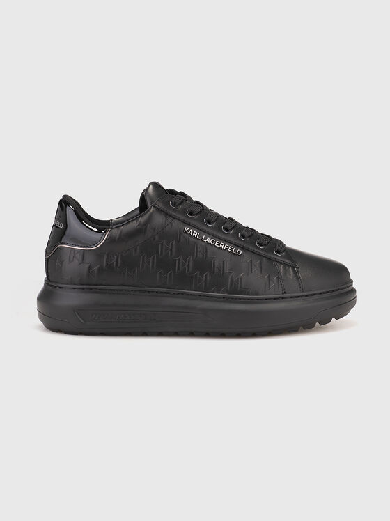 KAPRI LUG leather sports shoes with monogram logo - 1