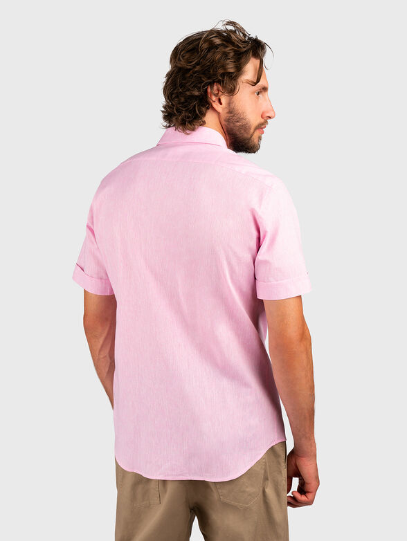 MODERN FIT short sleeve shirt in pink - 3