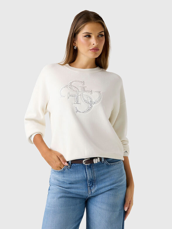 Studded logo sweater - 1