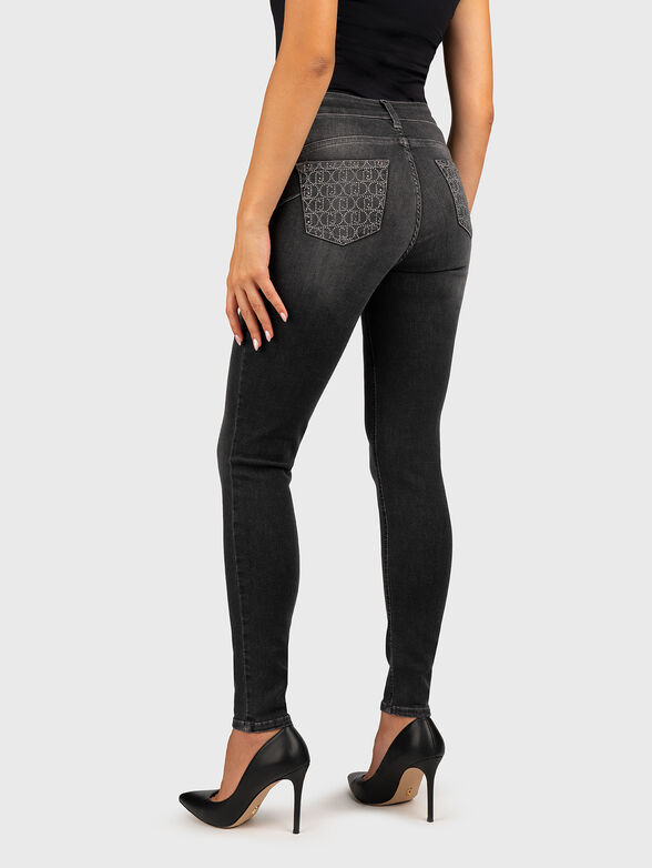 Skinny jeans with rhinestones - 2