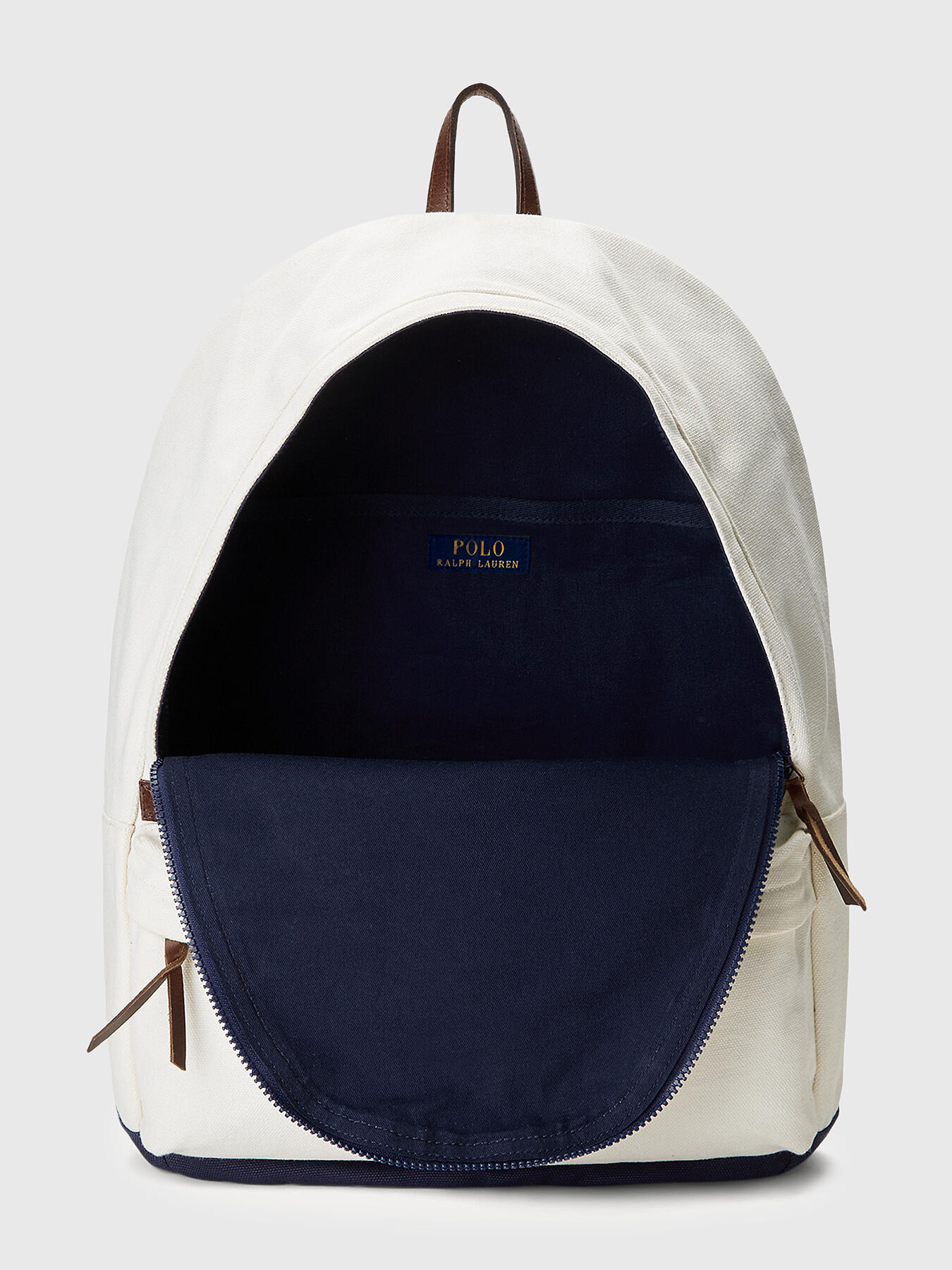 Cotton backpack with logo embroidery brand POLO RALPH LAUREN