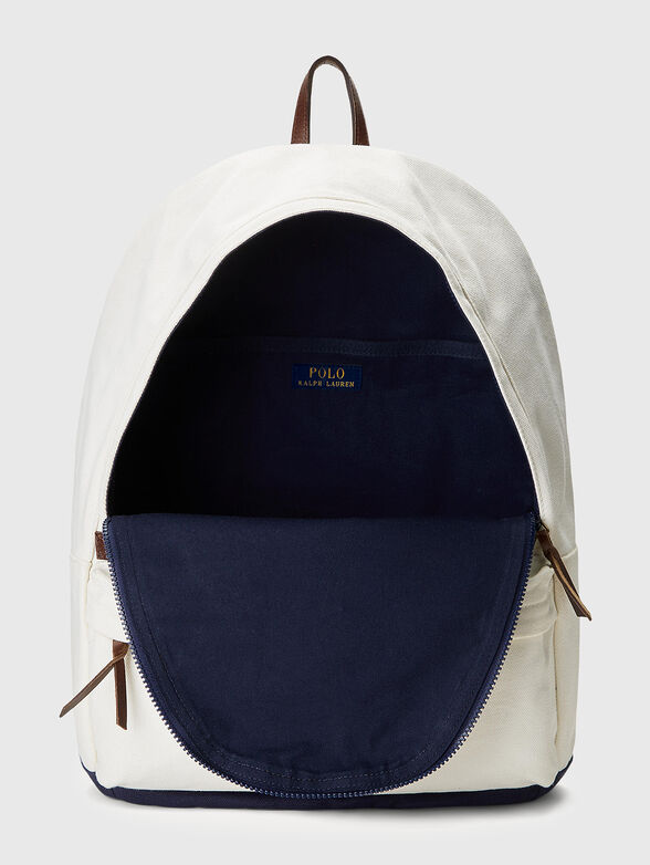 Cotton backpack with logo embroidery - 6