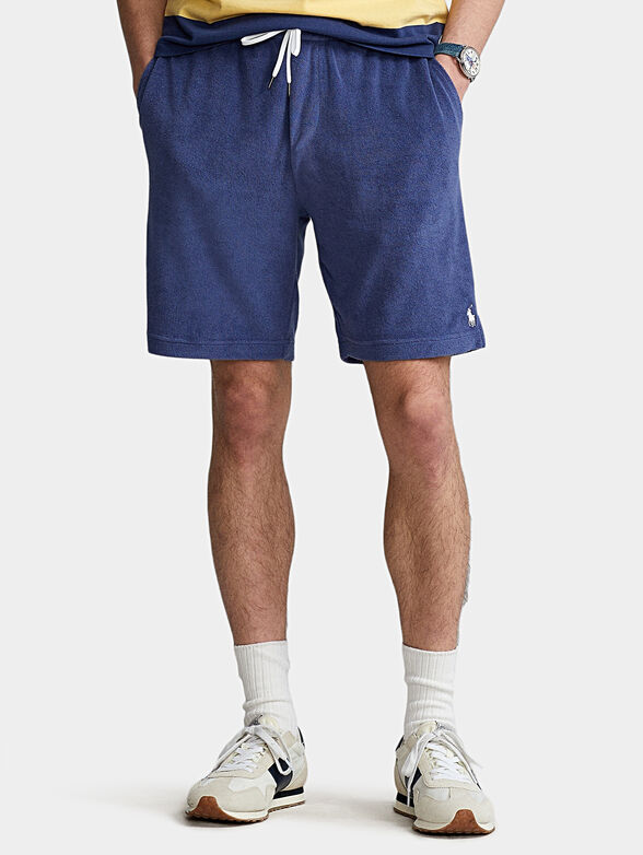 Shorts with logo embroidery - 1