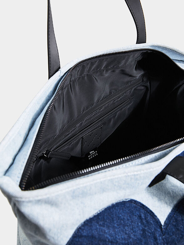 Shopper bag with Mickey Mouse print - 6