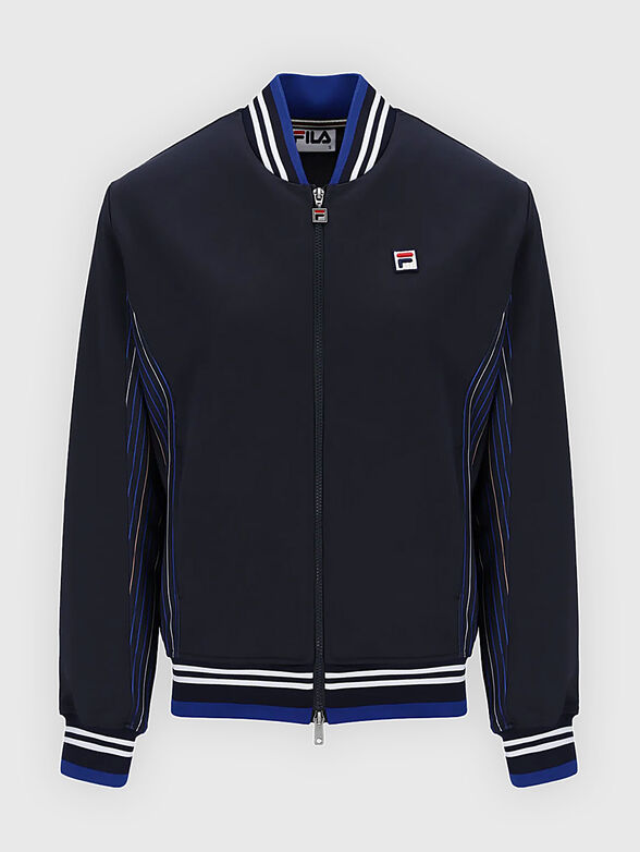 Jacket with accent collar and logo detail - 1
