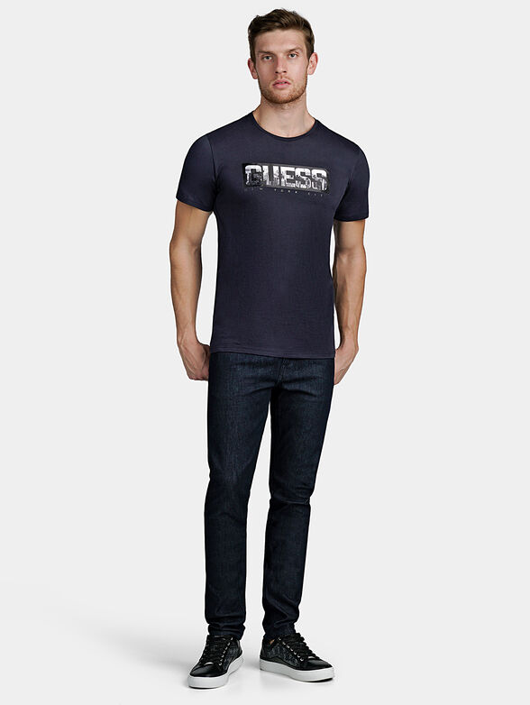 CHRIS Dark blue jeans with neon accents - 6