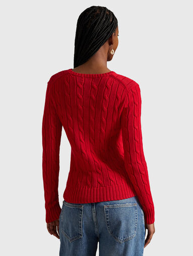 Slim sweater in red - 3