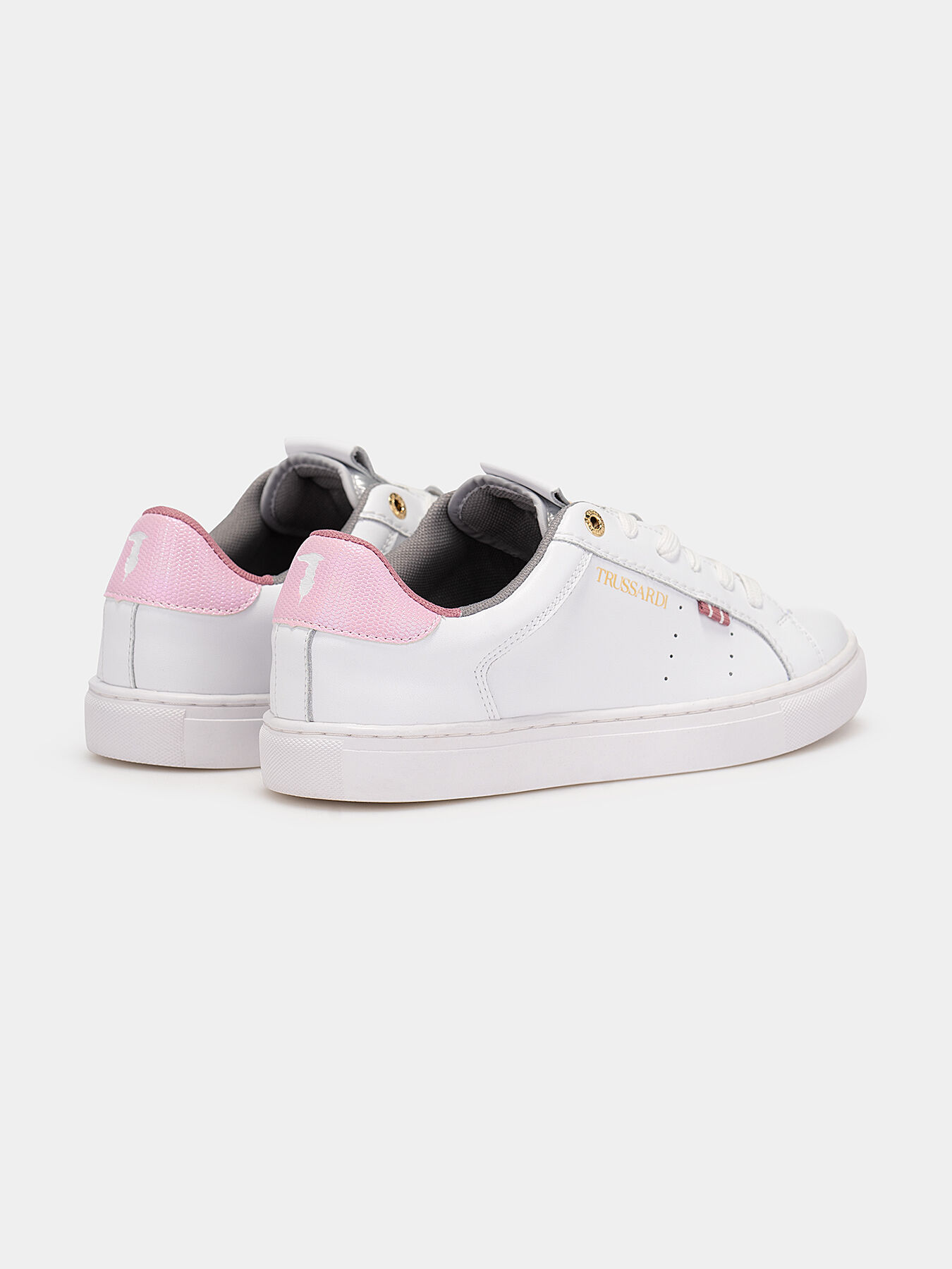 DENNY sneakers with pink accents brand TRUSSARDI