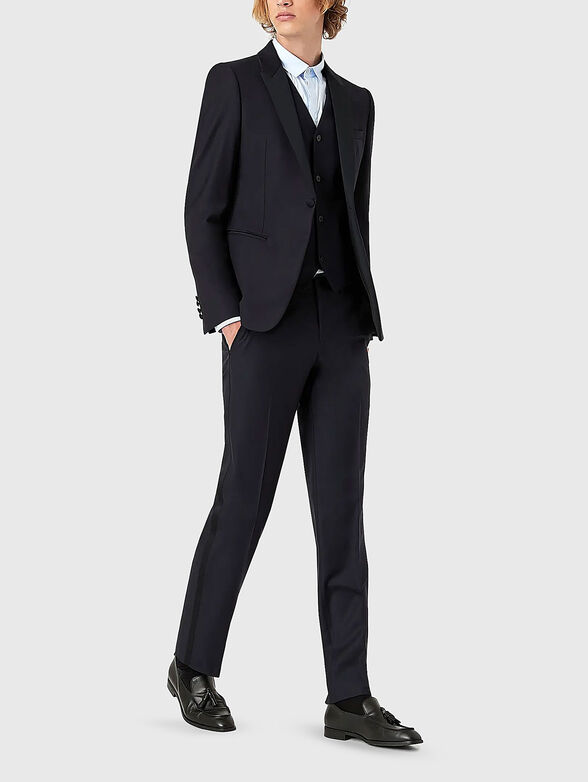 Black wool trousers  - 4