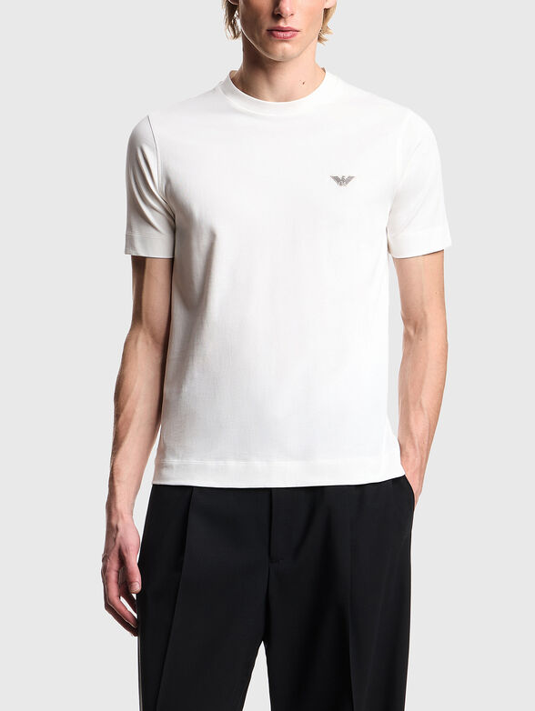White cotton T-shirt  - 1