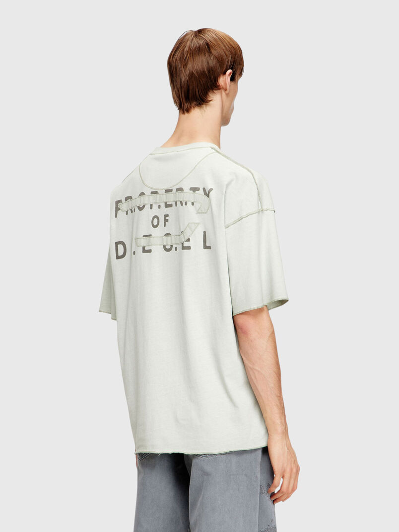 Cotton T-shirt with a statement print - 3