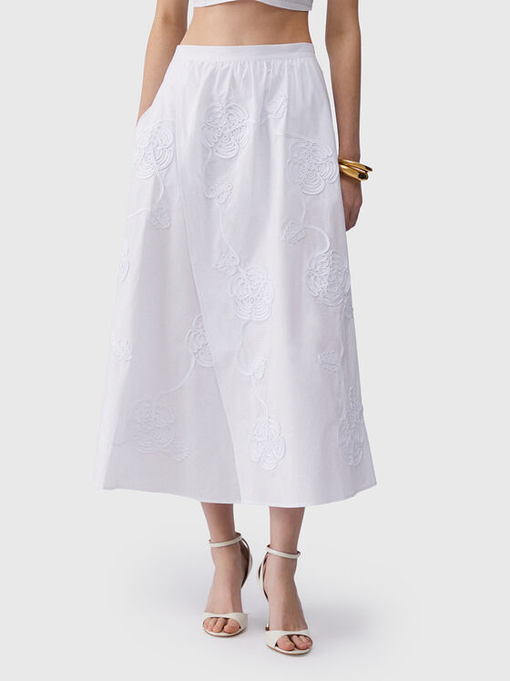 Миди пола с 3D бродерия - 1