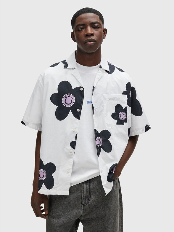 Shirt with contrast print - 1