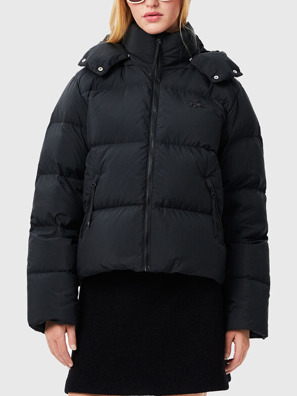 Padded jacket with logo - 1