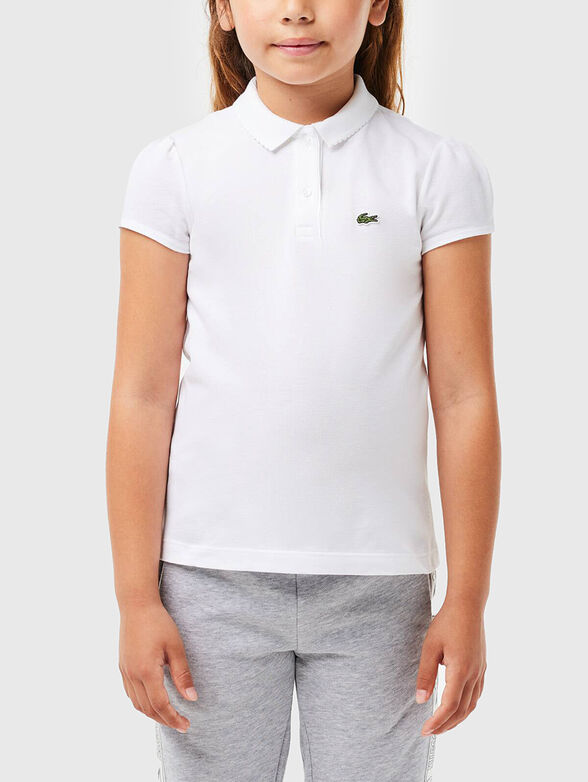 Contrast-logo polo shirt  - 1