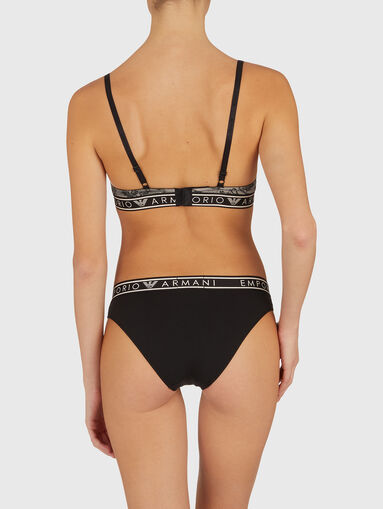 Set of two pairs of cotton briefs in black - 5