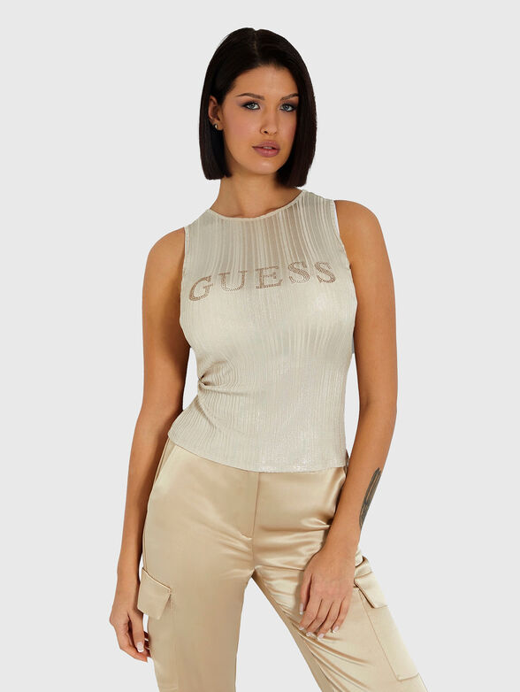 CRISTINA rhinestone tank top - 1