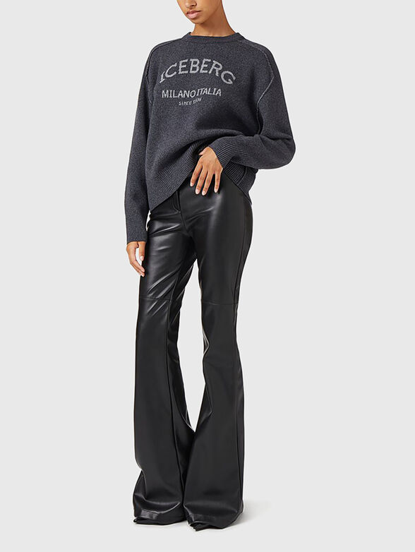 Logo wool blend sweater - 2