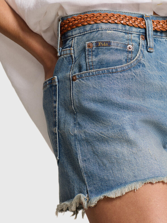 Cut-off denim short - 3