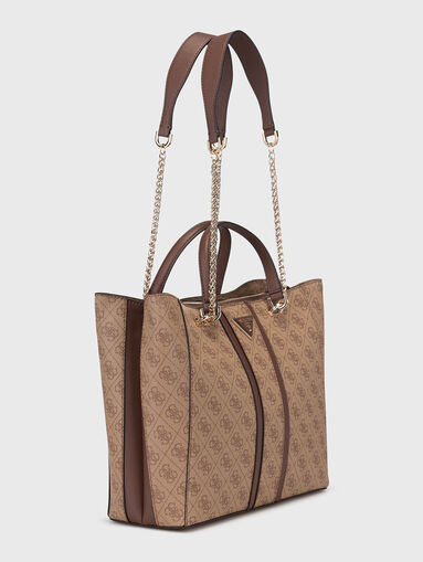NOREEN bag with monogram in beige - 3