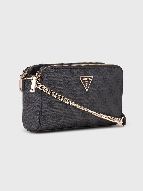 Crossbody bag with monogram logo print - 4
