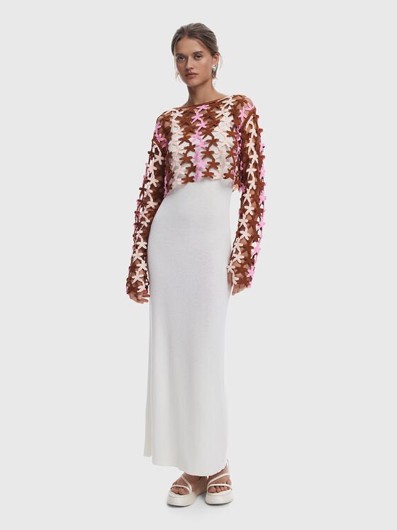2-in-1 midi dress with removable top - 1