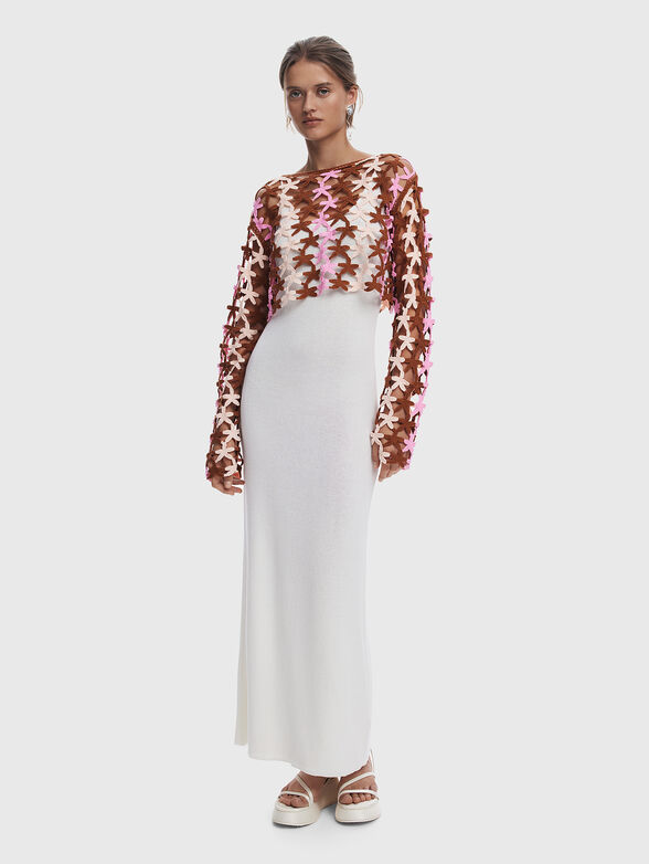 2-in-1 midi dress with removable top - 1