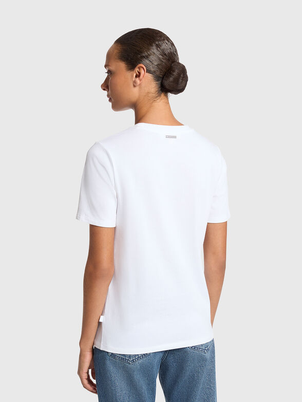 Black T-shirt with crystal appliqu&eacute;s - 2