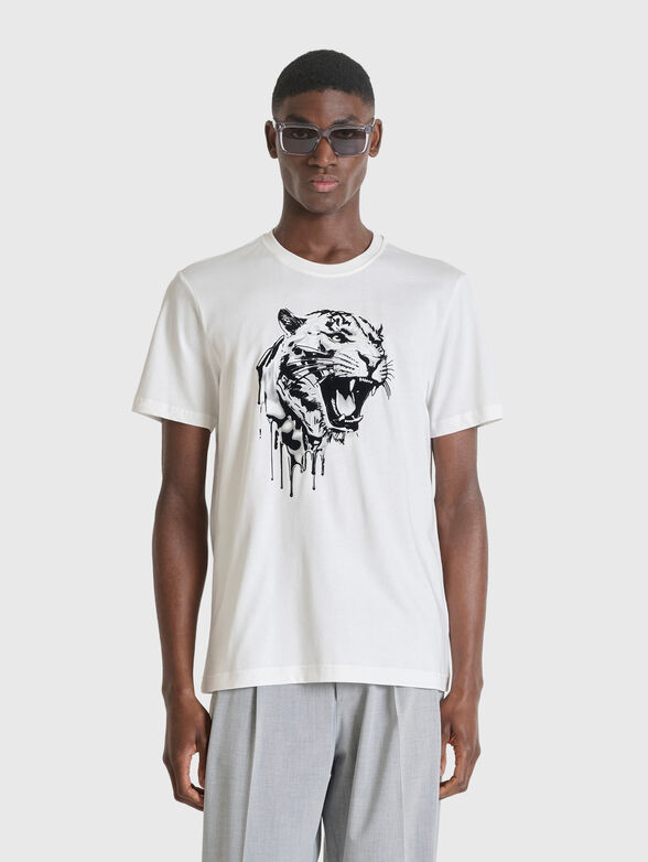 Black cotton T-shirt - 1