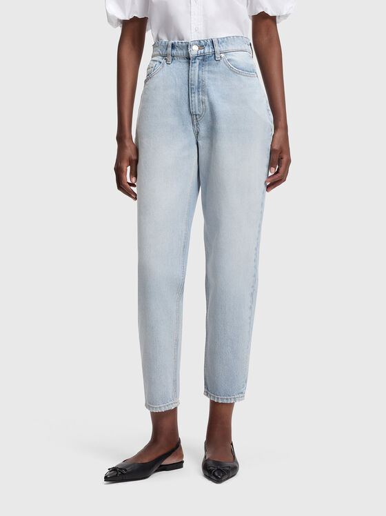 Mom  jeans in blue denim - 1