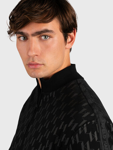 Sweatshirt with monogram logo print - 3