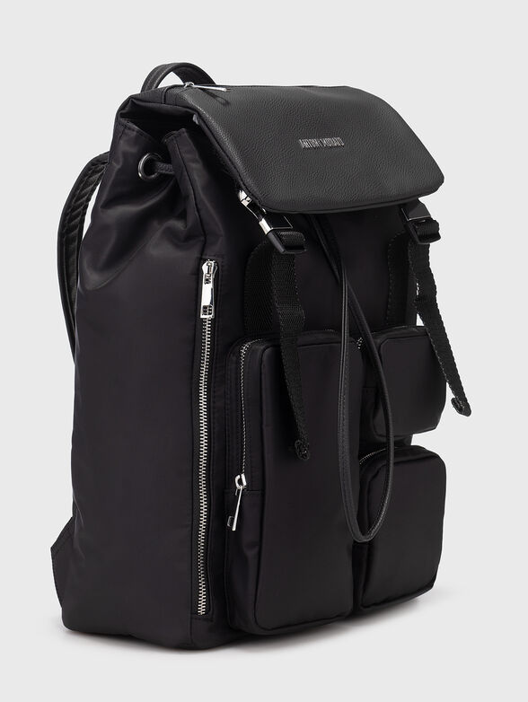 Backpack with accent pockets and logo - 2