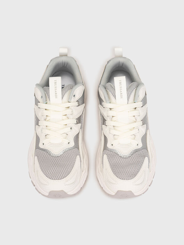 RETRO RUNNER white sports shoes - 6