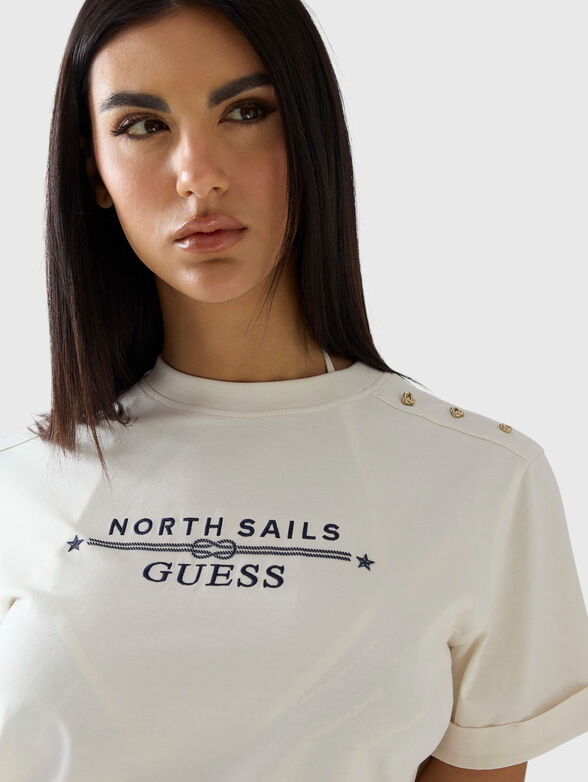 GUESS x NORTH SAILS T-shirt with eyelets - 4