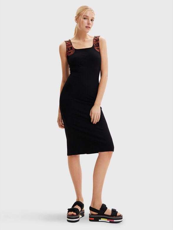 LOGO dress with accents straps - 1