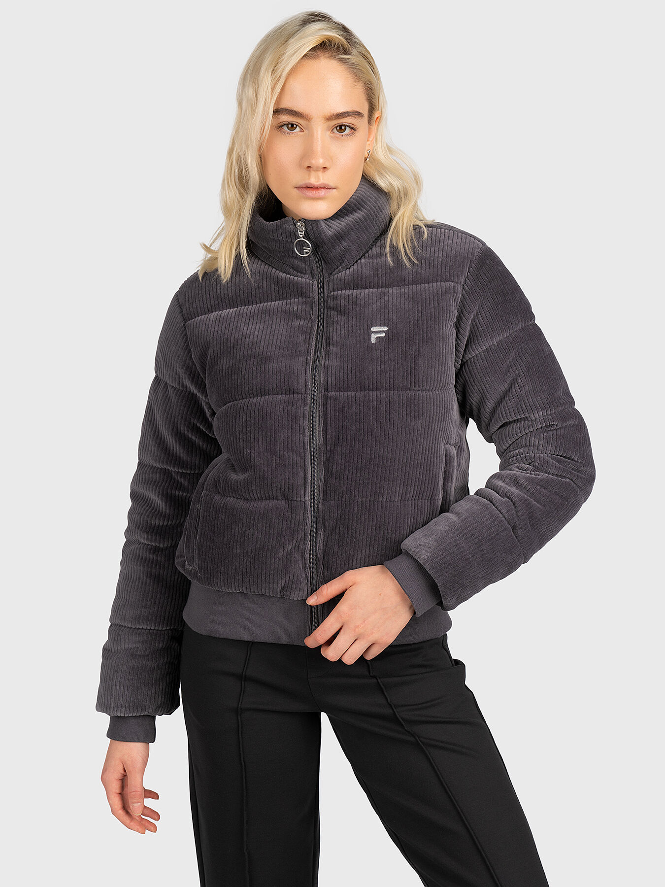 Grey fila jacket on sale
