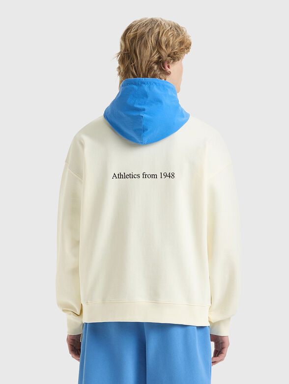 LEGACY black unisex sweatshirt with contrast hood - 3