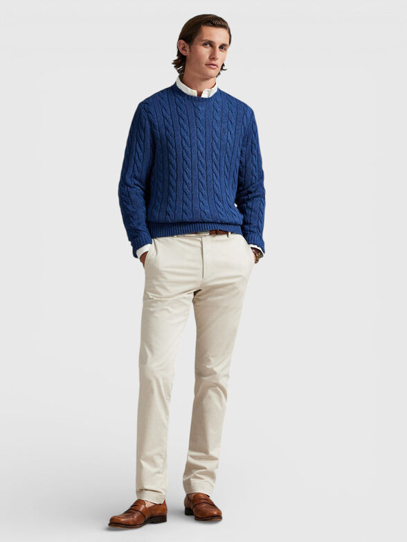 Crew neck cotton sweater - 2