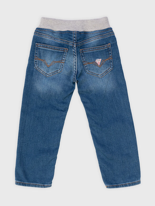 Blue jeans with embroidery - 2