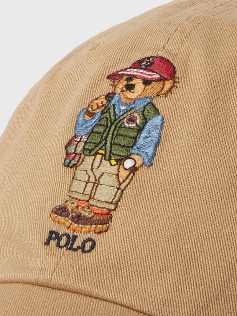 Beige baseball cap with Polo Bear embroidery - 3