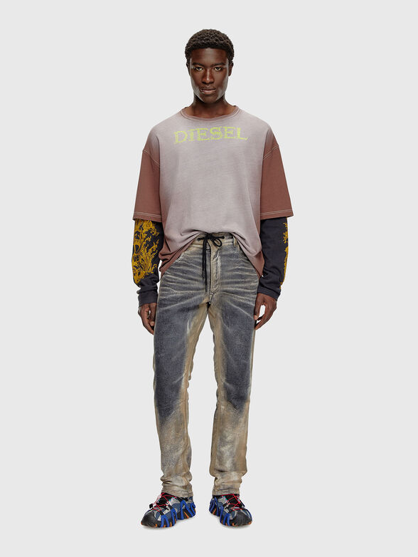 2032 D-KROOLEY-B JOGG jeans with coated effect - 4