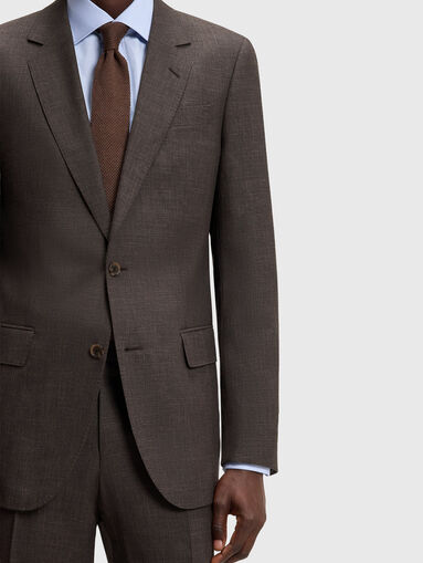 Slim wool blend blazer - 5