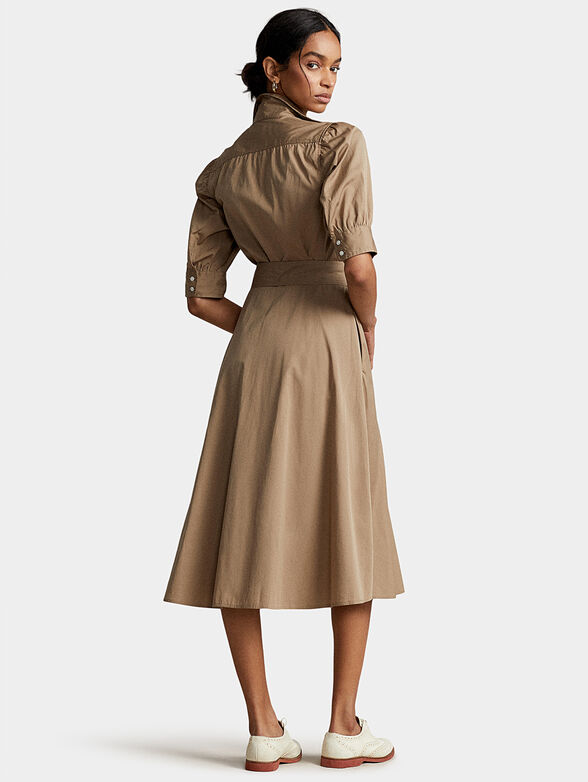 Cotton dress with belt - 2