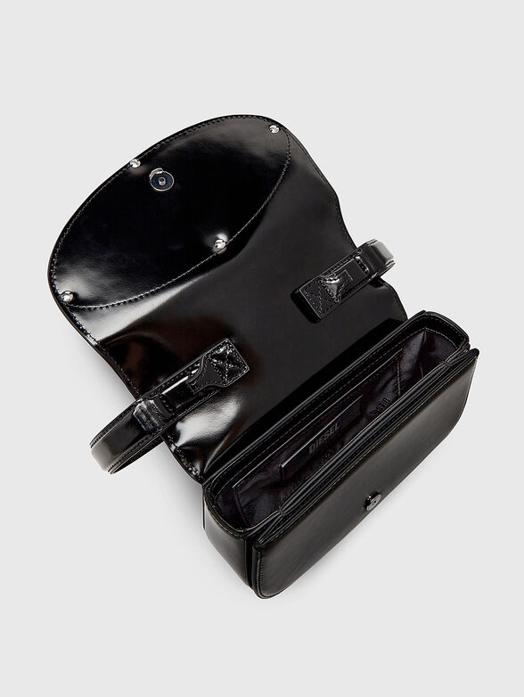 1DR mirror leather bag with oval rhinestones logo - 6