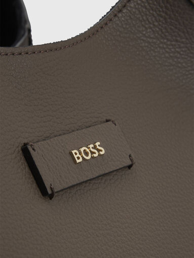 LENAH leather bag with logo - 4