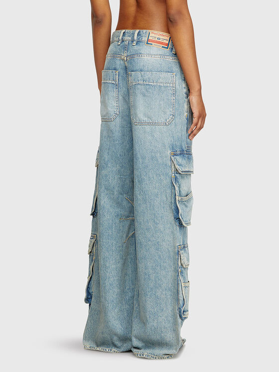 Дънки D-SIRE-CARGO-D L.30 с акцентни джобове - 2